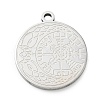201 Stainless Steel Pendants SA-CBA3D3A-05P-23-1
