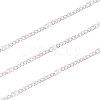 Soldered Brass Coated Iron Curb Chains CH-CJ0001-01A-S-4