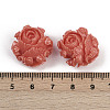 Dyed Synthetic Coral Carved Beads CORA-D035-01A-3