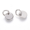 Non-Tarnish 304 Stainless Steel Charms STAS-I124-01A-P-2