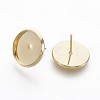 202 Stainless Steel Stud Earring Findings STAS-P221-08E-G-2