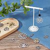 SUNNYCLUE 24Pcs 12 Style 201 Stainless Steel Pendants STAS-SC0003-54-5