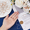 96Pcs 16 Style Brass Linking Rings KK-FH0006-98-3