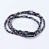 Electroplate Glass Beads Strands LS-EGLA-F121-HP-A03-2
