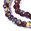 AB Color Plated Transparent Glass Rondelle Beads Strands EGLA-T029-2mm-10T-3