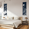 Moon & Sun Pattern Polyester Decorative Wall Tapestrys AJEW-WH0399-020-5