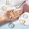 10Pcs 10 Style Alloy Slide Buckles FIND-BY0001-10-4
