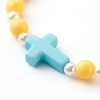 Opaque Acrylic Stretch Beaded Bracelets for Kids BJEW-JB06230-6