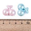 Textured Opaque Acrylic Beads OACR-N160-13-3
