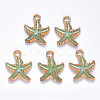 Alloy Enamel Pendants ENAM-S121-023A-2