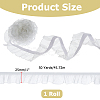 Nylon Elastic Pleated Lace Ribbon OCOR-WH0003-070B-2