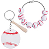 1Pc Baseball Wood Pendant Decorations FIND-BM0001-57B-7