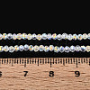 AB Color Plated Transparent Glass Rondelle Beads Strands EGLA-T029-2mm-10A-4