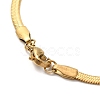 Ion Plating(IP) 304 Stainless Steel Herringbone Chain Necklace for Men Women NJEW-E076-04B-G-3