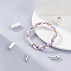 32Sets 4 Style Brass Locking Tube Magnetic Clasps KK-SC0002-88S-4