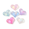 Transparent Spray Painted Acrylic Beads X-MACR-M026-02-1