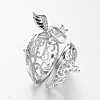 Eco-Friendly Rack Plating Brass Rhinestone Cage Pendants KK-M176-14P-NR-2