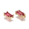 Transparent Glass Charms GLAA-T007-13F-2