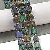 Natural Azurite Beads Strands G-G053-B20-03-2