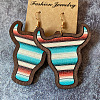 Bohemian Style Wood Dangle Earrings FS-WGB2A52-02-1