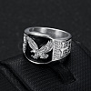304 Stainless Steel and Enamel Finger Rings for Men FS-WG4515C-08-1