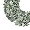 Natural Green Spot Jasper Beads Strands G-B138-C24-01-4