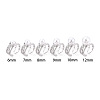 Brass Micro Pave Clear Cubic Zirconia Cuff Ring Settings KK-T076-56P-4