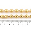 Rack Plating Brass Ball Chain Necklaces for Women NJEW-G102-01D-G-4