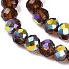 AB Color Plated Transparent Glass Rondelle Beads Strands EGLA-T029-4mm-10J-3
