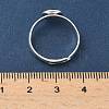 Adjustable Brass Pad Ring Settings KK-K414-10C-S-3