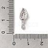 Rhodium Plated 925 Sterling Silver Ice Pick Pinch Bails STER-NH0001-24P-3
