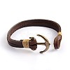 Leather Multi-Strand Bracelets BJEW-P128-35-4