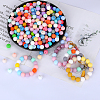 Round Silicone Focal Beads SI-JX0046A-94-3