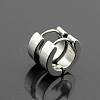 Brass Huggie Hoop Earrings EJEW-EE0002-252F-3