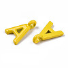 26 Pcs Spray Painted Alloy Alphabet Links Connectors PALLOY-T075-48-RS-5