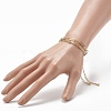 304 Stainless Steel Paperclip & Satellite Chains Bracelet Set X-BJEW-JB06523-3