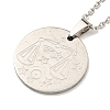Non-Tarnish Constellation Pendant Necklaces NJEW-S422-04P-07-2