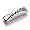 Tarnish Resistant Smooth Surface 304 Stainless Steel Rectangle Magnetic Clasps STAS-I045-08-1