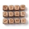 Natural Wood Constellation Beads WOOD-M002-07-4