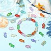 90Pcs 9 Colors Metal Enlaced Handmade Lampwork Beads LAMP-CJ0003-07-6