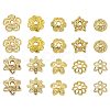 100Pcs 10 Styles Brass Bead Caps KK-CJ0002-08-8