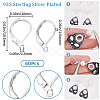 60Pcs Brass Leverback Earring Findings KK-SC0005-61-2