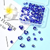 80Pcs 8 Styles Handmade Lampwork Evil Eye Beads LAMP-FS0001-38B-7