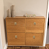 Clover Brass with Iron Drawer Pull Drop Handles KK-WH0079-64-6
