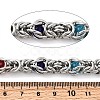 304 Stainless Steel Byzantine Chains CHS-K024-06P-03-2