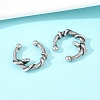 316 Stainless Steel Hoop Nose Rings AJEW-C044-05D-AS-2
