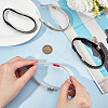 3 Pairs 3 Colors Elastic Imitation Leather Shoelace Bands FIND-DR0001-15A-5