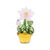 Handmade Lampwork Potted Plant Display Decoration LAMP-Q005-09A-1