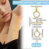 10Pcs Brass Toggle Clasps KK-BBC0021-91-2