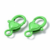 Spray Painted Eco-Friendly Alloy Lobster Claw Clasps X-PALLOY-T080-04-NR-3